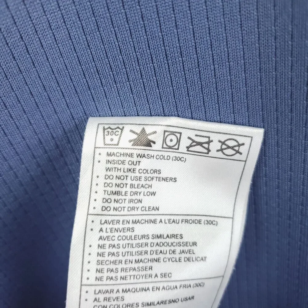 Nike Polo Shirt Mens 2XL Blue Golf Sphere Dry Tiger Woods Classic
